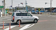 『楽田町』の交差点を神戸方面へ北進